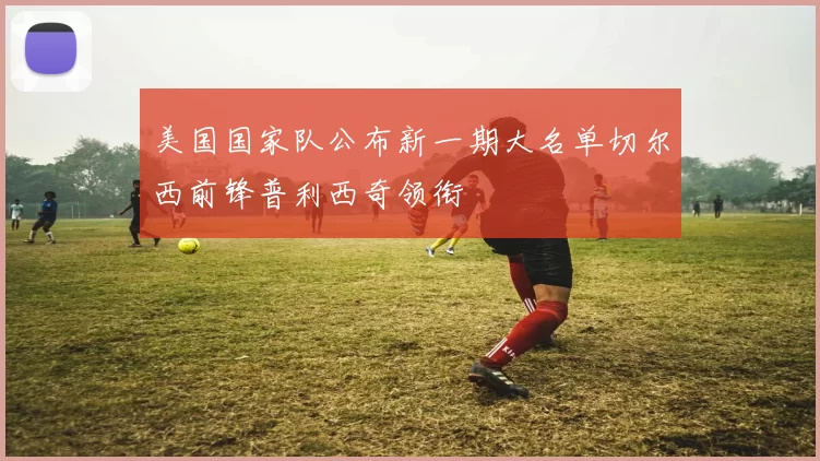 美国国家队公布新一期大名单切尔西前锋普利西奇领衔
